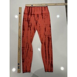 Lululemon Wunder Under Hi Rise Tight Shibori Luxtreme 28" Size 8 Pop Persian Red